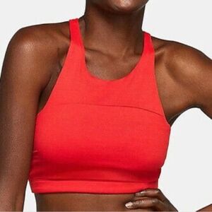 Outdoor Voices Women's Techsweat Move Free Sports Workout Bra In Red Size XS‎